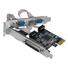 PCIE 2 Port Serial Expansion I/O card with Parallel port